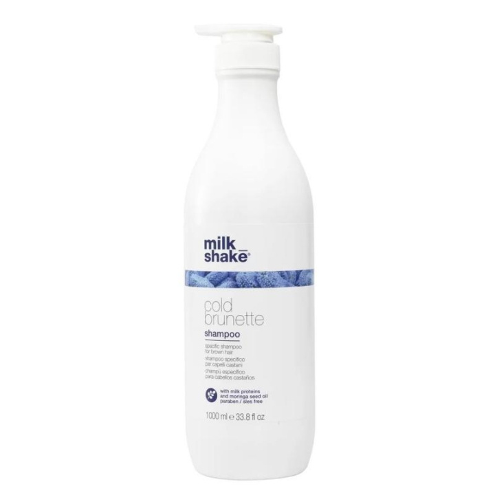 Milk_Shake Cold Brunette Shampoo 1000ml i gruppen HELSE OG SKJØNNHET / Hår & styling / Hårpleie / Hårfarge / Sølv sjampo hos TP E-commerce Nordic AB (C23011)