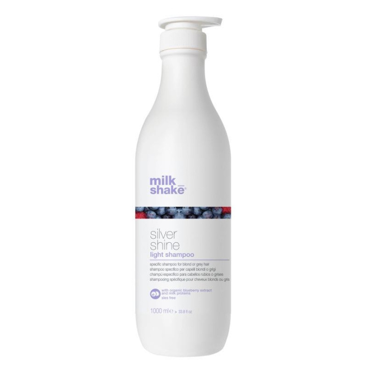 milk_shake Silver Shine Light Shampoo 1000ml i gruppen HELSE OG SKJØNNHET / Hår & styling / Hårpleie / Hårfarge / Sølv sjampo hos TP E-commerce Nordic AB (C23069)