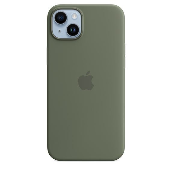 Apple Iphone 14 Plus Silicone Case With Magsafe - Olive i gruppen SMARTTELEFON & NETTBRETT / Mobilbeskyttelse / Apple / iPhone 14 hos TP E-commerce Nordic AB (C23086)