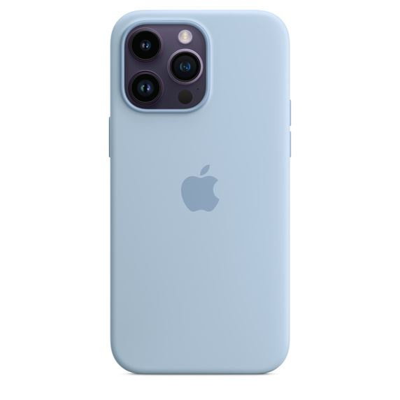 Apple Iphone 14 Pro Max silikonetui med Magsafe - Sky i gruppen SMARTTELEFON & NETTBRETT / Mobilbeskyttelse / Apple / iPhone 14 hos TP E-commerce Nordic AB (C23091)
