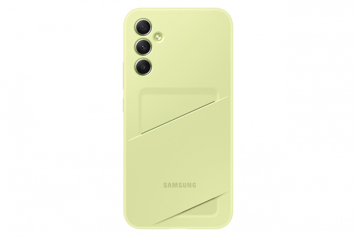 Samsung Card Slot Case Lime Galaxy A34 i gruppen SMARTTELEFON & NETTBRETT / Mobilbeskyttelse / Samsung hos TP E-commerce Nordic AB (C23139)