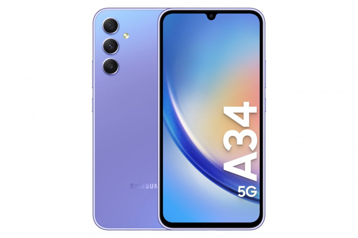 Samsung Galaxy A34 5G 128GB Light Violet i gruppen SMARTTELEFON & NETTBRETT / Mobiltelefoner & smartphones hos TP E-commerce Nordic AB (C23158)
