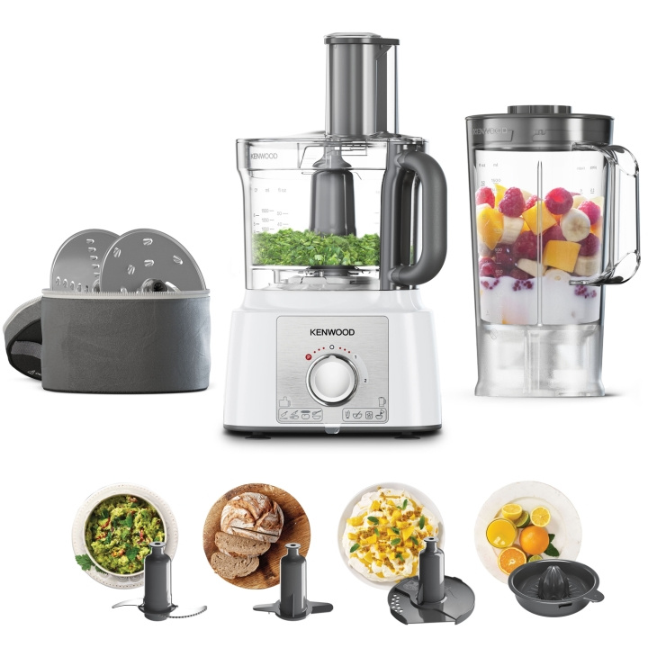 Kenwood Matberedare FDP65.450WH MultiPro Express i gruppen HJEM, HUS OG HAGE / Husholdningsapparater / Matprosessorer og kjøkkenassistenter / Matprosessorer hos TP E-commerce Nordic AB (C23219)