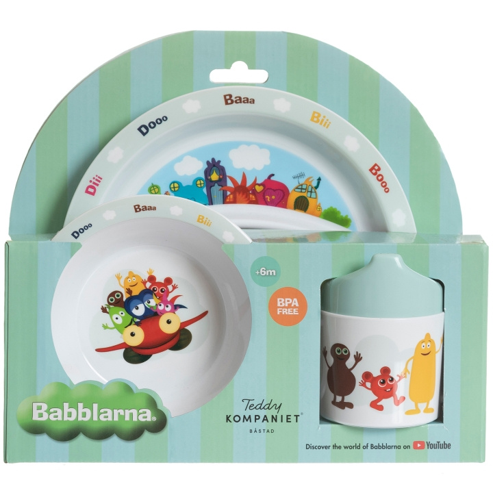 Babblarna Spisesett, 3 deler i gruppen LEKER, BARN OG BABY / Spise & drikke / Barneserviser hos TP E-commerce Nordic AB (C23234)