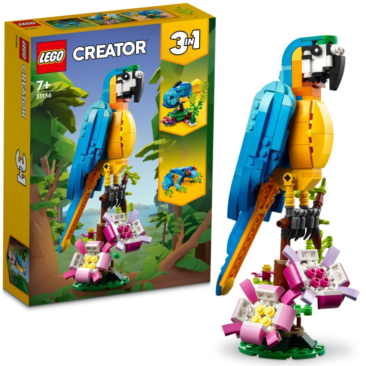 LEGO Creator - Exotisk Papegoja 31136 i gruppen LEKER, BARN OG BABY / Leker / Byggeleker / Lego hos TP E-commerce Nordic AB (C23273)