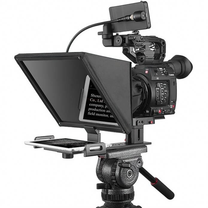 Desview Teleprompter T12 foldbar, smartphone, tablet, DSLR i gruppen Elektronikk / Foto og video / Fotograferingsutstyr / Annet hos TP E-commerce Nordic AB (C23444)