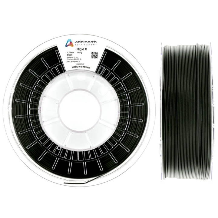 ADDNORTH Rigid X 1.75mm 1000g Black i gruppen Datautstyr / Skrivere og tilbehør / Skrivere / 3D-skrivere og tilbehør / Tillbehör hos TP E-commerce Nordic AB (C23473)