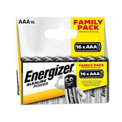 Energizer Batteri AAA/LR03 Alkaline Power 16-pack i gruppen Elektronikk / Batterier & Ladere / Batterier / AAA hos TP E-commerce Nordic AB (C23509)
