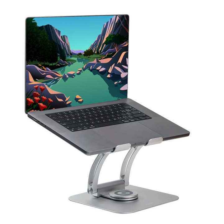 desire2 Laptopstativ Supreme Dual Pivot Plus Sølv i gruppen Datautstyr / Bærbare datamaskiner og tilbehør / Stativ og kjøleplater hos TP E-commerce Nordic AB (C23570)