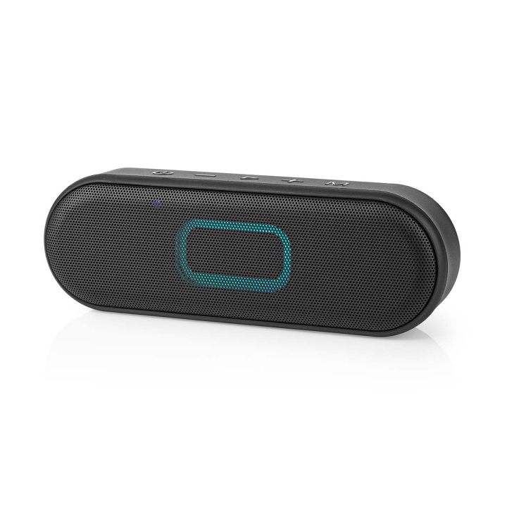 Nedis Bluetooth® Speaker | Maksimal batteritid: 12 timer | Håndholdt design | 16 W | Stereo | Innebygd mikrofon | IPX6 | Linkable | Sort i gruppen Elektronikk / Lyd & Bilde / Høyttalere & tilbehør / Bluetooth-høyttalere / Bærbare høyttalere hos TP E-commerce Nordic AB (C23649)