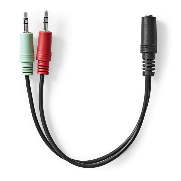 Nedis Stereo lydkabel | 3.5 mm Hun | 2 stk. 3,5 mm, han | Nikkel belagt | 0.20 m | Rund | Sort | Boks i gruppen Elektronikk / Lyd & Bilde / Høyttalere & tilbehør / Tilbehør hos TP E-commerce Nordic AB (C23856)