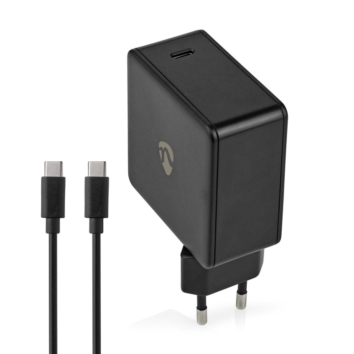 Nedis vegg lader | 65 W | Hurtigladefunksjon | 3.0 / 3.25 A A | Antall utganger: 1 | USB-C™ | Type-C™ | 2.00 m | Automatisk Spenning Utvalg i gruppen SMARTTELEFON & NETTBRETT / Ladere og Kabler / Vegglader / Vegglader Type C hos TP E-commerce Nordic AB (C23930)