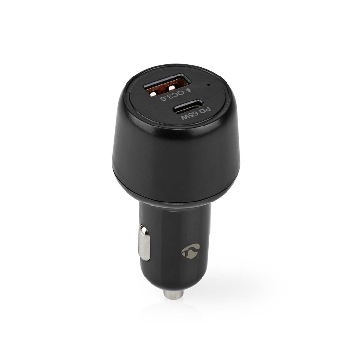 Nedis Billader | 65 W | 2.0 / 3.0 / 3.25 A | Antall utganger: 2 | Porttype: USB-A / USB-C™ | Automatisk Spenning Utvalg i gruppen SMARTTELEFON & NETTBRETT / Ladere og Kabler / Billader / Billader Type C hos TP E-commerce Nordic AB (C23942)