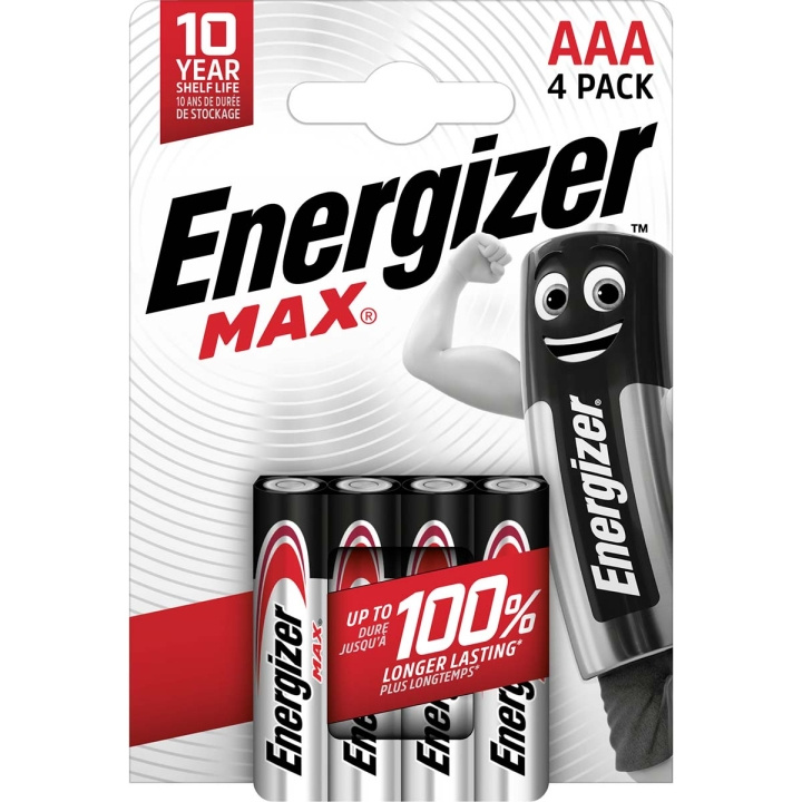 Energizer Alkaline Battery AAA | 1.5 V DC | 4-Blister i gruppen Elektronikk / Batterier & Ladere / Batterier / AAA hos TP E-commerce Nordic AB (C23949)