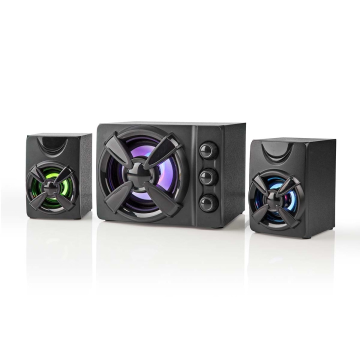 Nedis Gaming Speaker | Høyttalerkanaler: 2.1 | USB-Strøm | 3.5 mm Han | 33 W | LED | Volumkontroll i gruppen Datautstyr / GAMING / Gaming-tilbehør hos TP E-commerce Nordic AB (C23955)