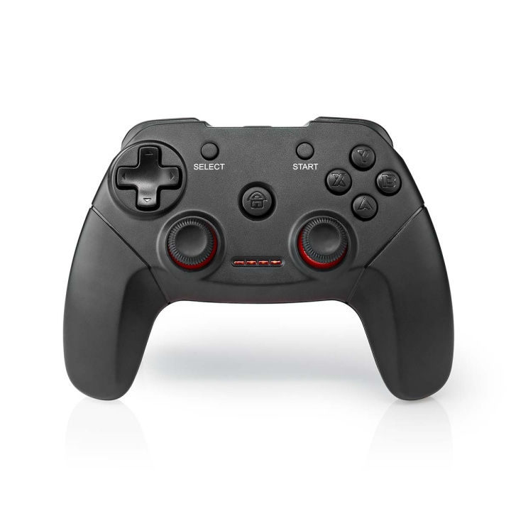 Nedis Gamepad | Wireless | Batteri drevet | PC | Antall knapper: 11 | Kabellengde: 1.00 m | Sort i gruppen Datautstyr / GAMING / Gamepad hos TP E-commerce Nordic AB (C23961)