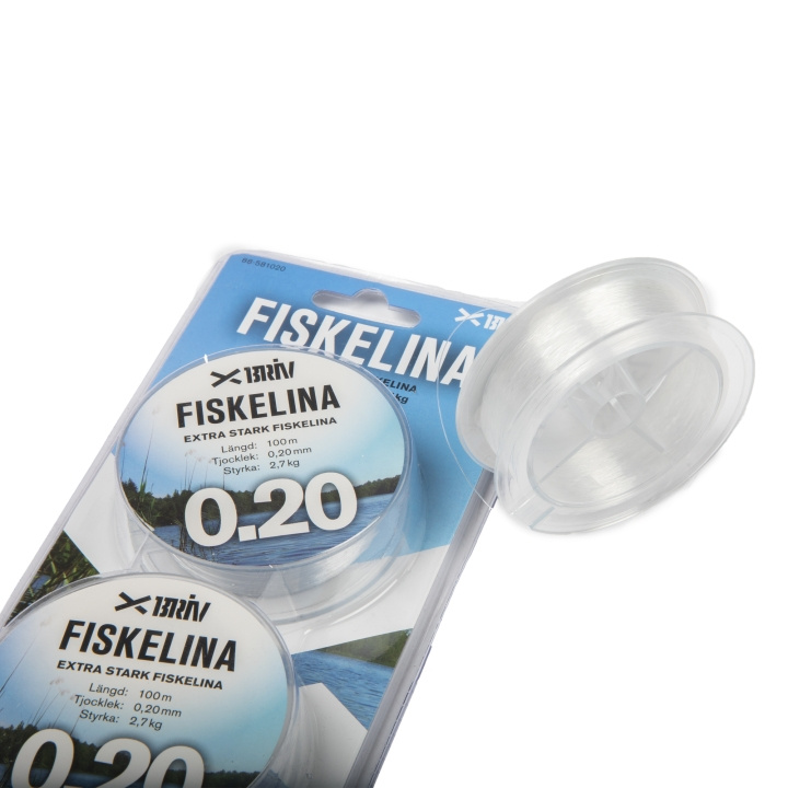 Fiskelina 2x100 m 0,20 mm 2,7 kg, 1/100 i gruppen SPORT, FRITID & HOBBY / Friluftsliv / Fiskeutstyr og tilbehør hos TP E-commerce Nordic AB (C24156)