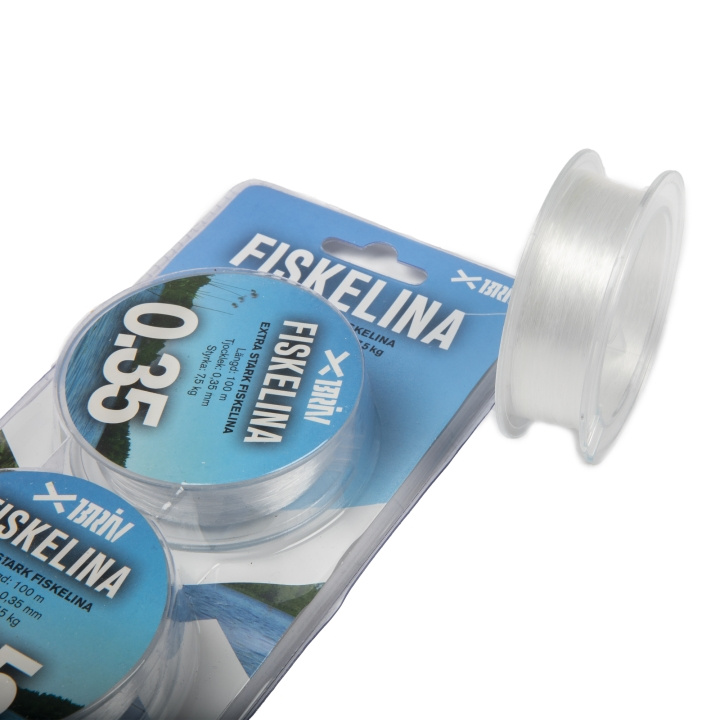 Fiskelina 2x100 m 0,35 mm 7,5 kg, 1/100 i gruppen SPORT, FRITID & HOBBY / Friluftsliv / Fiskeutstyr og tilbehør hos TP E-commerce Nordic AB (C24158)