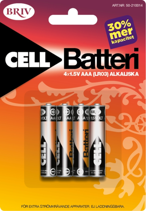 Batteri AAA LR03 - 4-pk, 1/12/96 i gruppen Elektronikk / Batterier & Ladere / Batterier / AAA hos TP E-commerce Nordic AB (C24200)