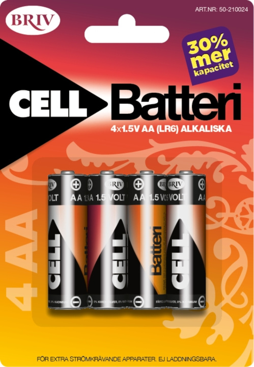 Batteri AA LR6 - 4-pack, 1/12/96 i gruppen Elektronikk / Batterier & Ladere / Batterier / AA hos TP E-commerce Nordic AB (C24201)