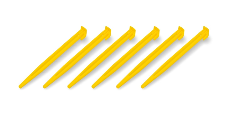 Briv Tältpinne plast 21 cm, 6-pack i gruppen SPORT, FRITID & HOBBY / Friluftsliv / Tilbehør hos TP E-commerce Nordic AB (C24264)