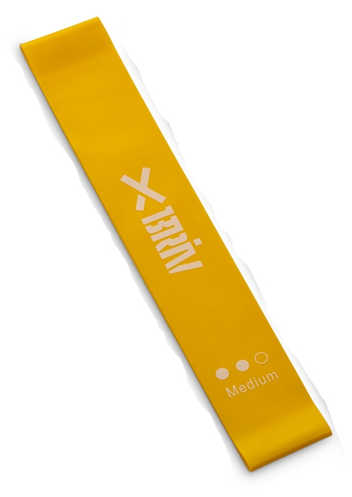 Briv Treningsbånd Latex 30x5 cm 0,7 mm, Gul i gruppen SPORT, FRITID & HOBBY / Treningsutstyr / Treningstilbehør hos TP E-commerce Nordic AB (C24493)