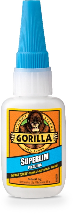 Gorilla Super Lim 15 g, 1/6 i gruppen HJEM, HUS OG HAGE / Kontorsmaterialer / Teip / Lim hos TP E-commerce Nordic AB (C24614)