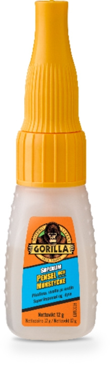 Gorilla Super Lim Pensel og dyse 12 g i gruppen HJEM, HUS OG HAGE / Kontorsmaterialer / Teip / Lim hos TP E-commerce Nordic AB (C24615)