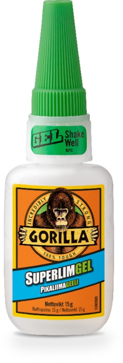 Gorilla Super Glue Gel 15 g i gruppen HJEM, HUS OG HAGE / Kontorsmaterialer / Teip / Lim hos TP E-commerce Nordic AB (C24616)