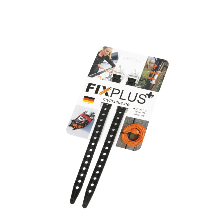 Spännband FixPlus 2-pack 23 cm Svart i gruppen SPORT, FRITID & HOBBY / Friluftsliv / Tilbehør hos TP E-commerce Nordic AB (C24706)