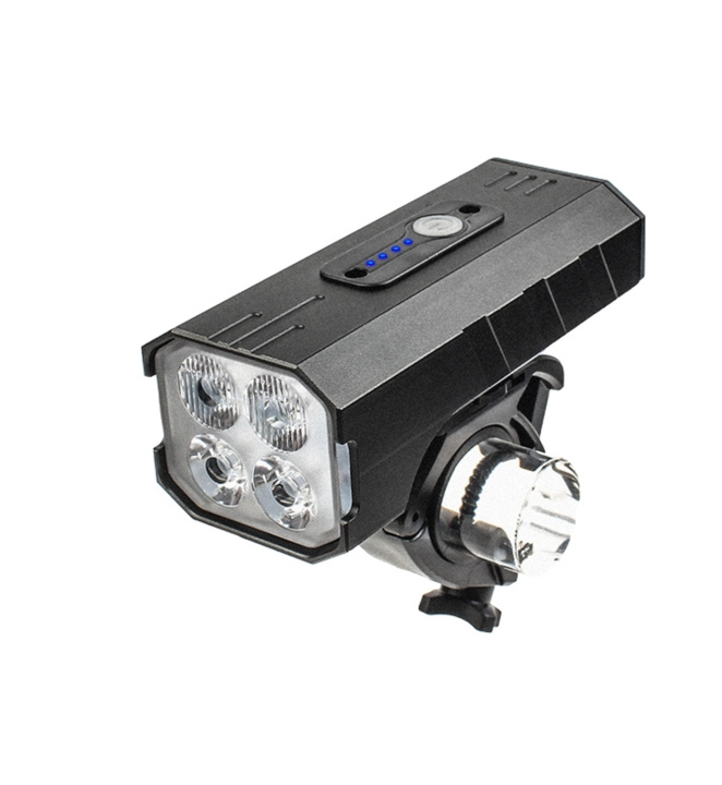 Sykkelhodelykt Speed 1200 USB 4xT6 i gruppen SPORT, FRITID & HOBBY / Sportsutstyr / Sykkeltilbehør / Sykkellys hos TP E-commerce Nordic AB (C24782)