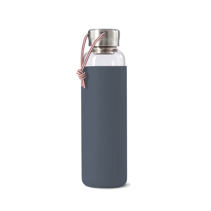 Black+Blum Glassflaske Gummi 600 ml, Granitt i gruppen SPORT, FRITID & HOBBY / Friluftsliv / Termoser og flasker hos TP E-commerce Nordic AB (C24831)