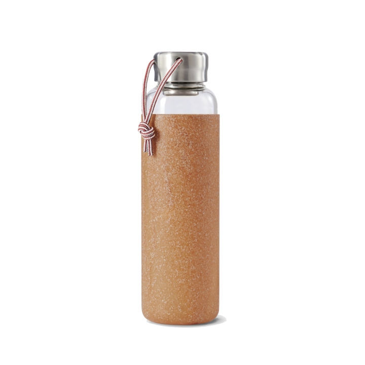 Glassflaske Rubber B+B 600 ml Almond i gruppen SPORT, FRITID & HOBBY / Friluftsliv / Termoser og flasker hos TP E-commerce Nordic AB (C24832)