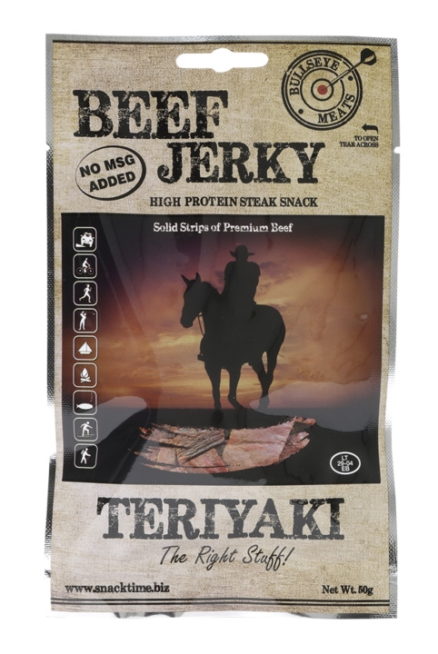 Beef Jerky Teriyaki 50 g i gruppen SPORT, FRITID & HOBBY / Friluftsliv / Tilbehør hos TP E-commerce Nordic AB (C24840)