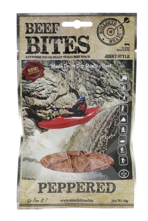 Beef Bites Peppered 50 g i gruppen SPORT, FRITID & HOBBY / Morsomme produkter / Godteri hos TP E-commerce Nordic AB (C24842)