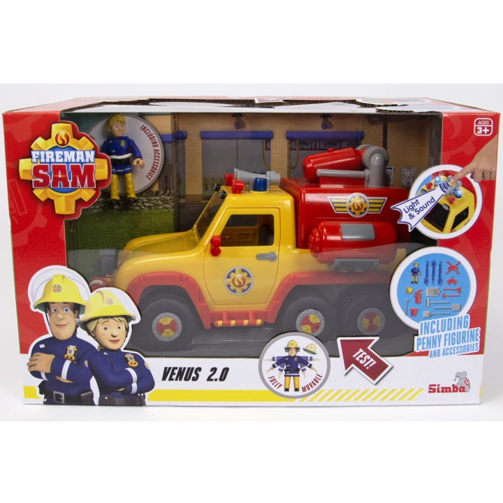 Simba Toys Brannmann Sam Brannbil Venus 2.0 med figur i gruppen LEKER, BARN OG BABY / Leker / Lekebiler hos TP E-commerce Nordic AB (C24924)