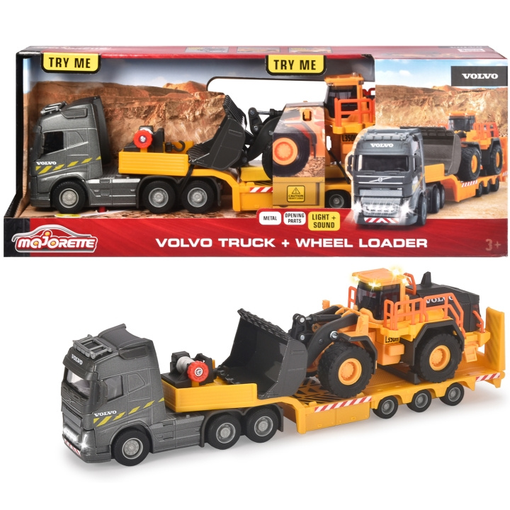 Majorette Volvo FH-16 lastebil med L350H hjullaster i gruppen LEKER, BARN OG BABY / Leker / Lekebiler hos TP E-commerce Nordic AB (C24950)