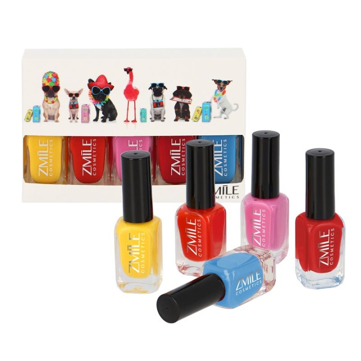 Zmile Cosmetics Gel Like Nail Polish Set Sommerferie i gruppen HELSE OG SKJØNNHET / Manikyr/pedikyr / Neglelakk hos TP E-commerce Nordic AB (C24998)