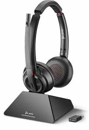 poly, Savi 8220 UC, Stereo, UC, W. Stativ i gruppen Datautstyr / Datamaskin Tilbehør / Headset hos TP E-commerce Nordic AB (C25126)
