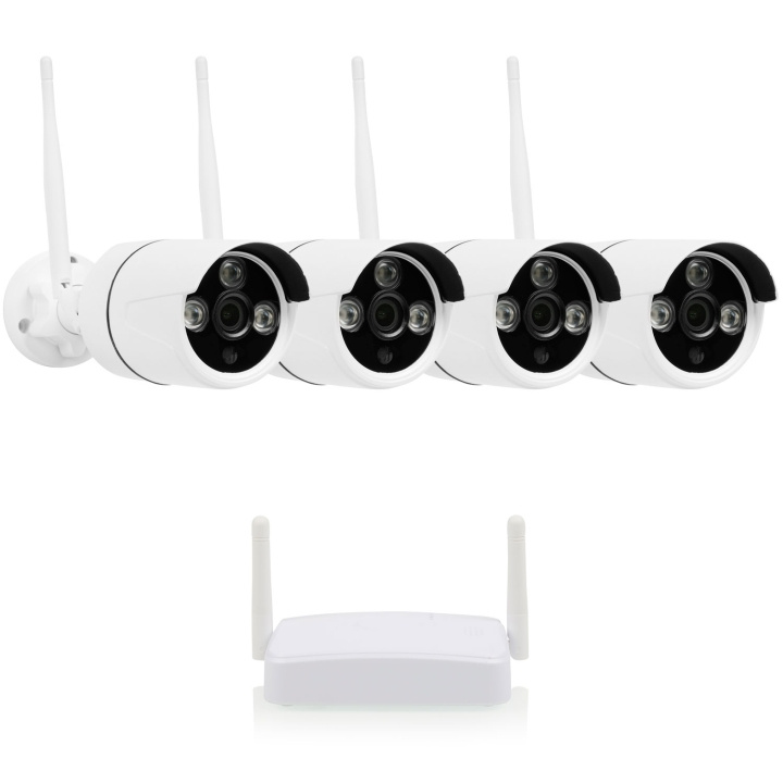 Smartwares Trådløst kamerasystem 4 kameraer 1080p i gruppen HJEM, HUS OG HAGE / Alarm, Sikkerhet og overvåking / Overvåkingskameraer / Digitalt (nettverk) / Innendørs kameraer hos TP E-commerce Nordic AB (C25286)