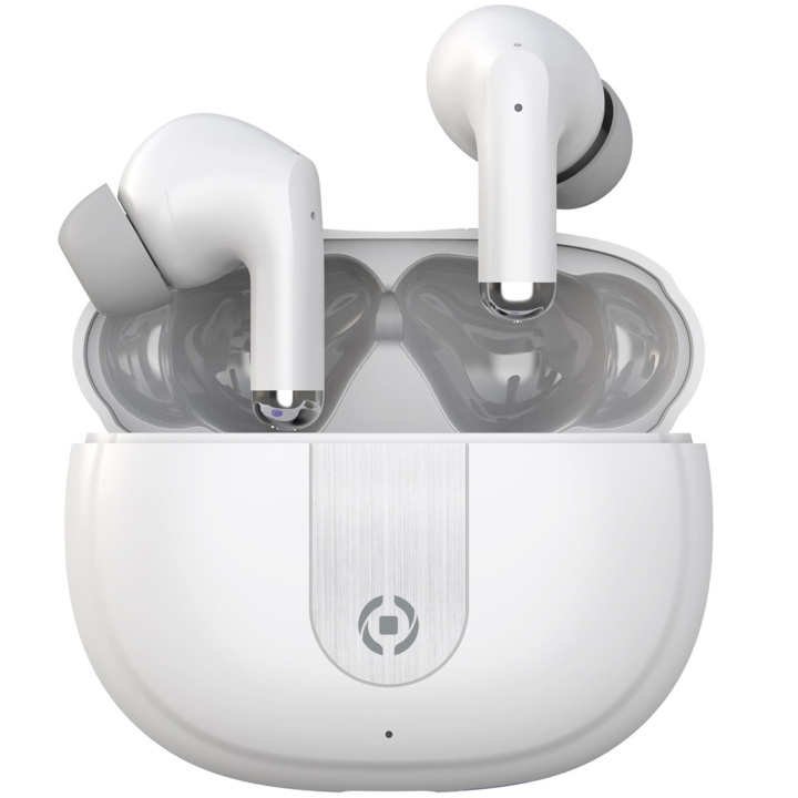 Celly Ultrasound True Wireless Bluetooth-headset In-ear ENC Vit i gruppen Elektronikk / Lyd & Bilde / Hodetelefoner & Tilbehør / Hodetelefoner hos TP E-commerce Nordic AB (C25302)
