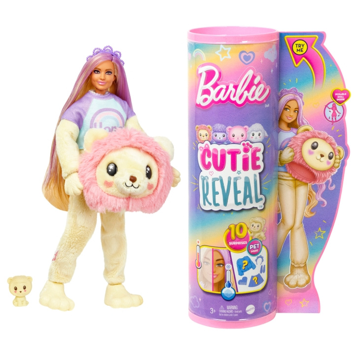 Barbie Cutie Reveal Barbie Cozy Lion Tee i gruppen LEKER, BARN OG BABY / Leker / Dukker & tilbehør hos TP E-commerce Nordic AB (C25304)