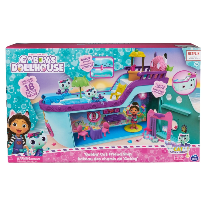 Gabbys Dollhouse Cat-Tastic Cruise Ship i gruppen LEKER, BARN OG BABY / Leker / Leksaker hos TP E-commerce Nordic AB (C25334)