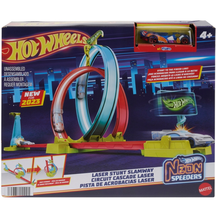 Hot Wheels Action Neon Laser Stunt Slamway i gruppen LEKER, BARN OG BABY / Leker / Bilbaner hos TP E-commerce Nordic AB (C25344)