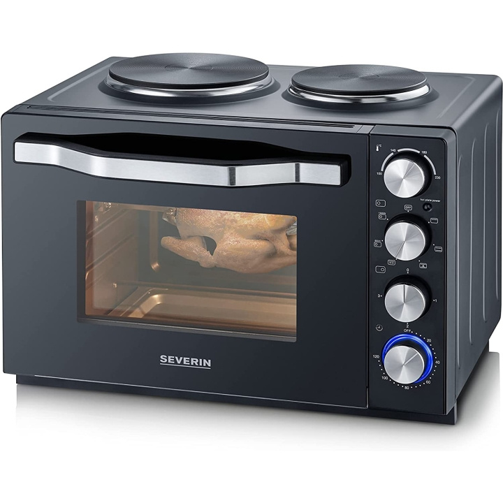 Severin Benkeplate med 2 plater 30l 2500W TO2074 i gruppen HJEM, HUS OG HAGE / Husholdningsapparater / Benkkomfyrer og kokeplater hos TP E-commerce Nordic AB (C25365)