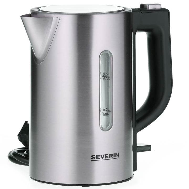 Severin Reisekjele i rustfritt stål 0,5l 115/230V inkl. krus WK3647 i gruppen HJEM, HUS OG HAGE / Husholdningsapparater / Vann og juice / Vannkokere hos TP E-commerce Nordic AB (C25366)