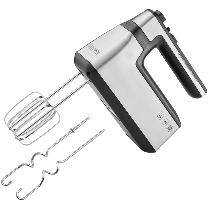 Severin Oppladbar elektrisk visp Turbo 2 stk visper/deigkroker HM3843 i gruppen HJEM, HUS OG HAGE / Husholdningsapparater / Matprosessorer og kjøkkenassistenter / Håndmiksere hos TP E-commerce Nordic AB (C25367)