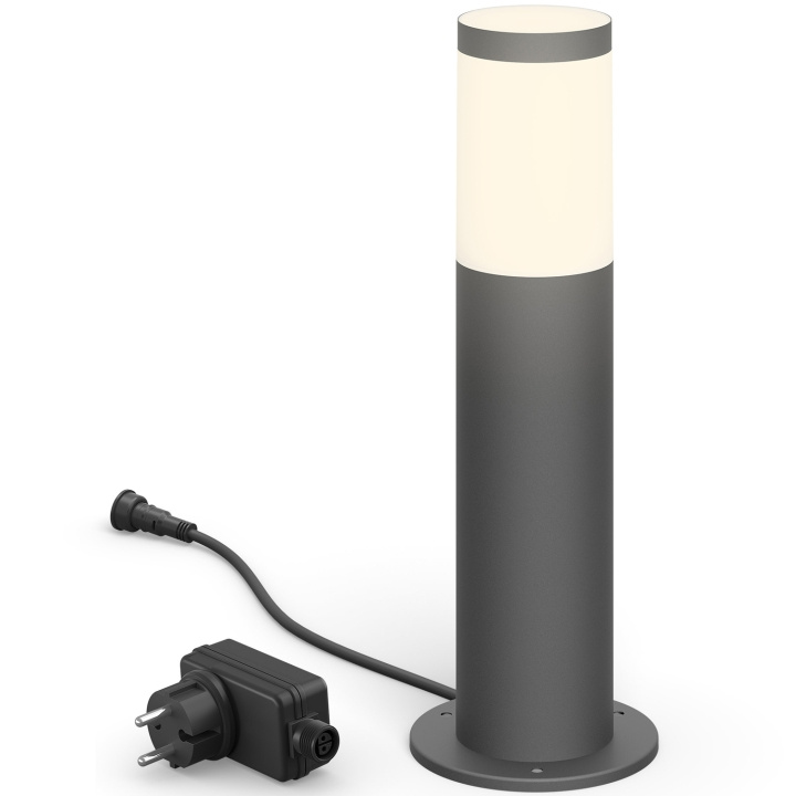 Philips GardenLink Startpakke Utrecht-sokkel Warm White 600 lm 1-pk. antracitt i gruppen HJEM, HUS OG HAGE / El og belysning / Utendørsbelysning / Hagebelysning hos TP E-commerce Nordic AB (C25434)