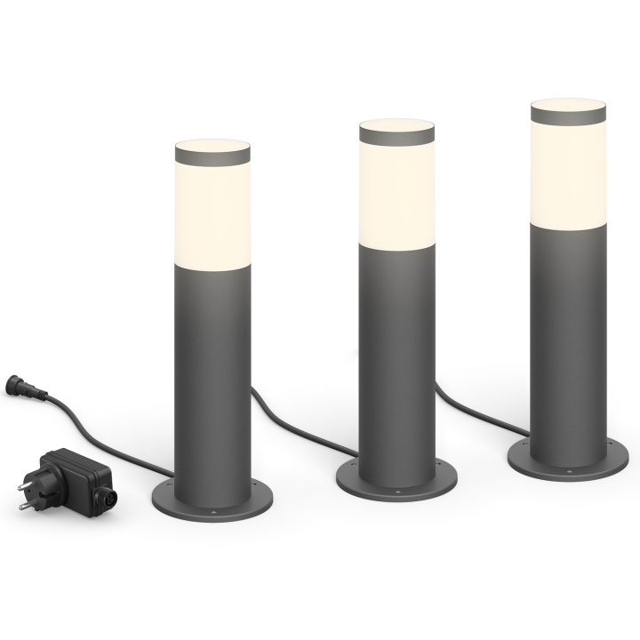 Philips GardenLink Startpakke Sokkel Warm White 600 lm 3-pk Antracitt i gruppen HJEM, HUS OG HAGE / El og belysning / Utendørsbelysning / Hagebelysning hos TP E-commerce Nordic AB (C25435)