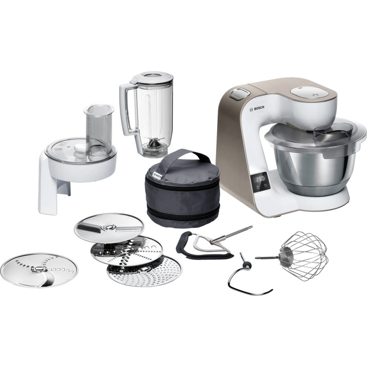 Bosch Kjøkkenmaskin, 1000W, integrert vekt og timer MUM5XW20 i gruppen HJEM, HUS OG HAGE / Husholdningsapparater / Matprosessorer og kjøkkenassistenter / Kjøkkenassistenter og tilbehør hos TP E-commerce Nordic AB (C25500)